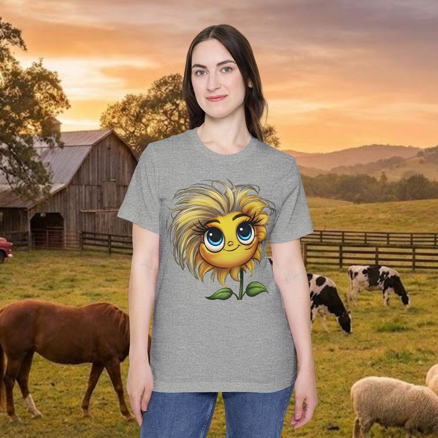 Little Miss Sunny Sass Sunflower Tee