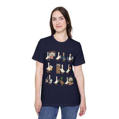 Goose Life Graphic T-Shirt — Cute Goose Occupations Illustration by Merchievo (photo 76 of 84)