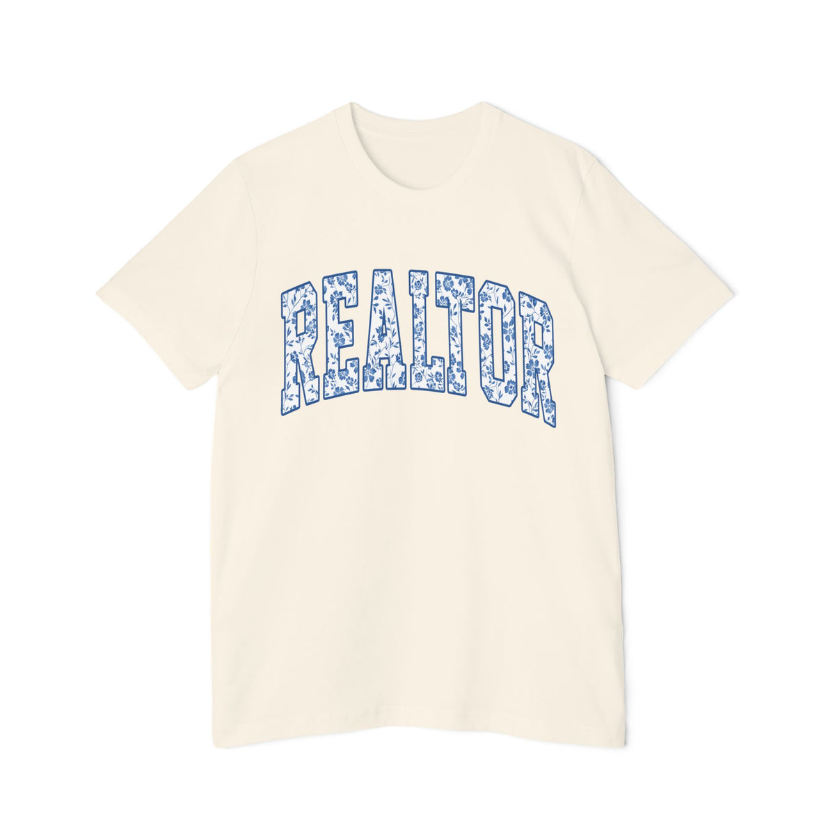 Realtor Floral Arch T‑Shirt — Blue Floral REALTOR Tee for Real Estate Agents by Merchievo (photo 13 of 24)