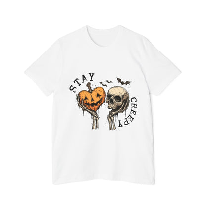 Stay Creepy Halloween T-Shirt – Pumpkin Heart & Skull Graphic by Merchievo (photo 9 of 42)