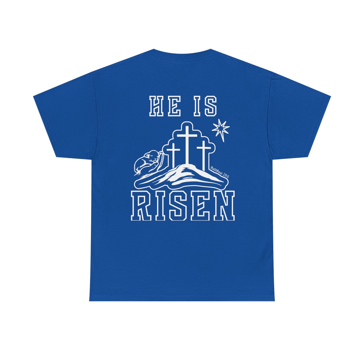 He Is Risen T-Shirt — Minimalist Christian Apparel