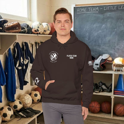 Custom Team Adult Pull Over Hoodie – Right Chest Logo & Name