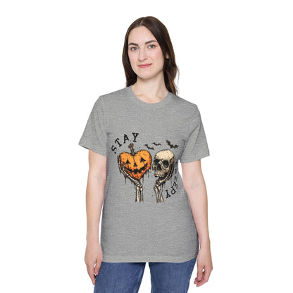 Stay Creepy Halloween T-Shirt – Pumpkin Heart & Skull Graphic by Merchievo (photo 42 of 42)