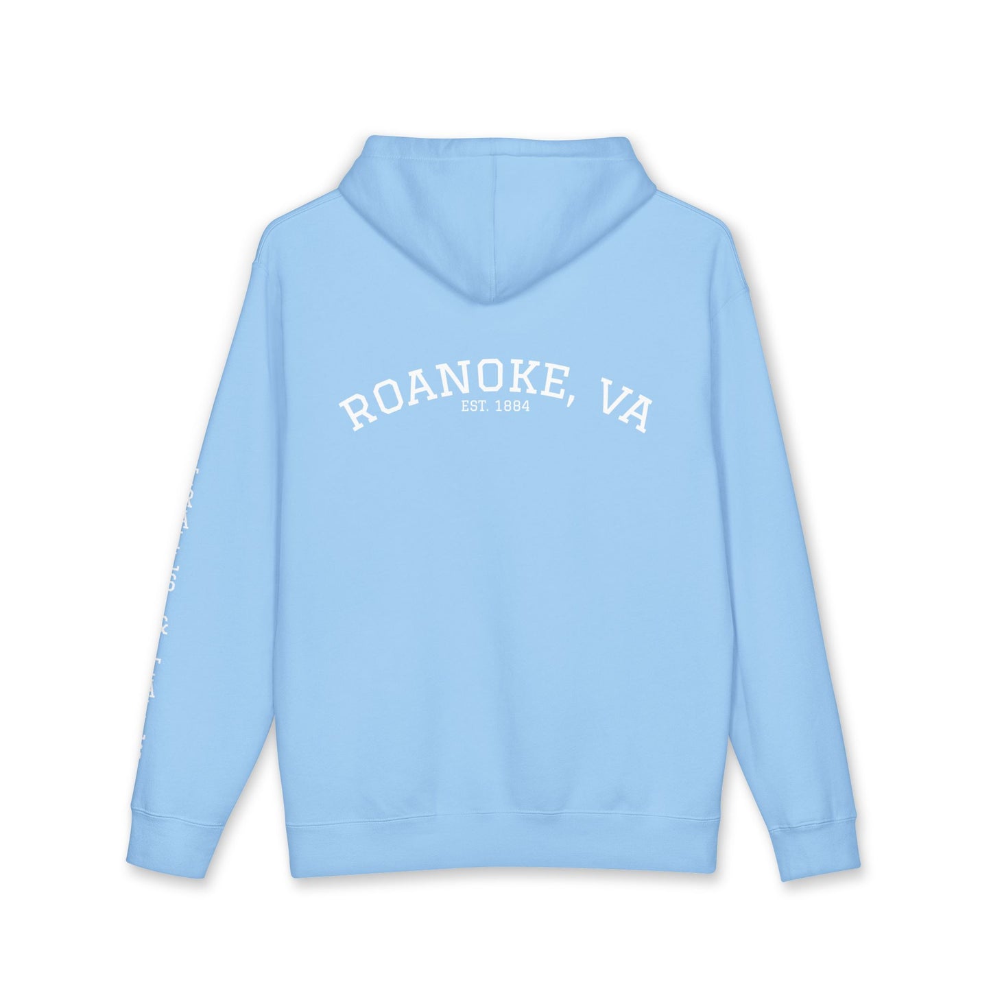 Roanoke "Trails & Tails" Premium Heavyweight Hoodie — Sunset Bear Edition