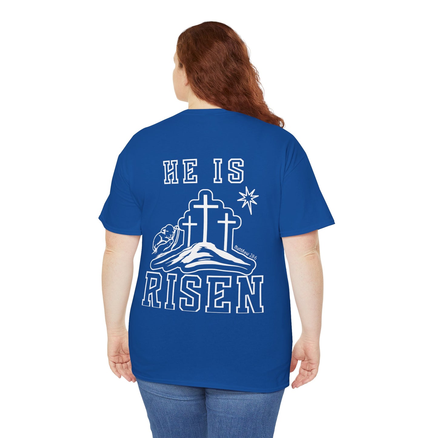 He Is Risen T-Shirt — Minimalist Christian Apparel