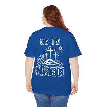 He Is Risen T-Shirt — Minimalist Christian Apparel