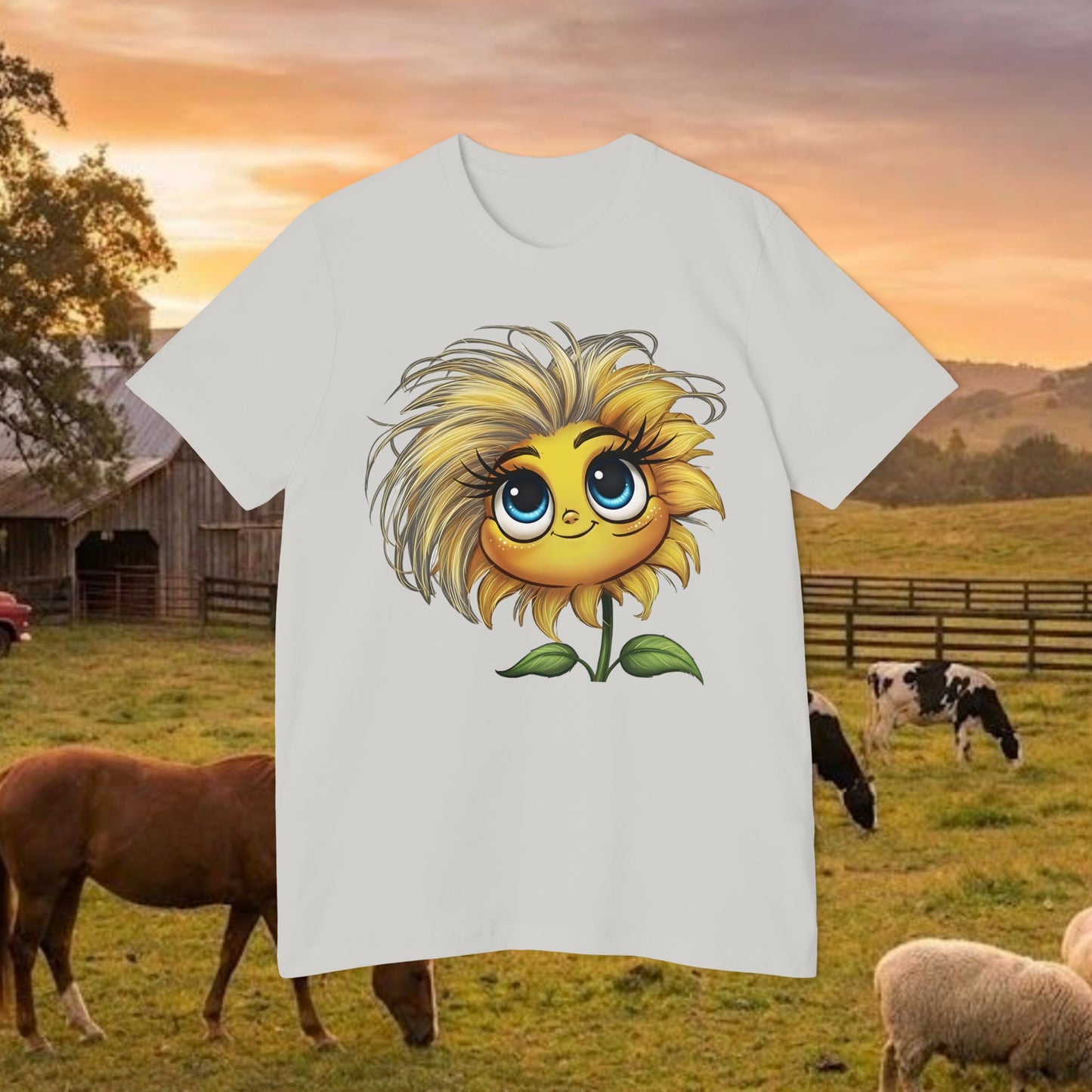Little Miss Sunny Sass Sunflower Tee