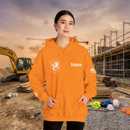 Custom Workwear Pull Over Hoodie – Right Chest Logo & Name (Gildan Heavy Blend)