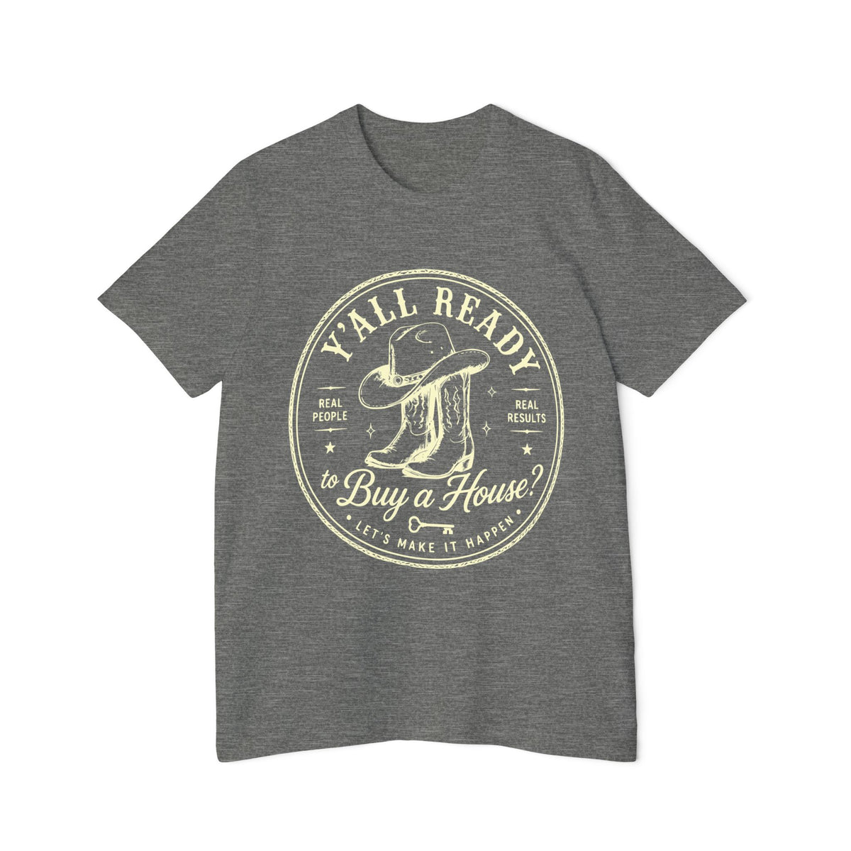 T‑Shirt — “Y’All Ready to Buy a House?” Vintage Realtor Graphic Tee by Merchievo (photo 19 of 60)