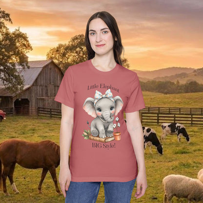 Sweet Little Elephant Jersey Tee