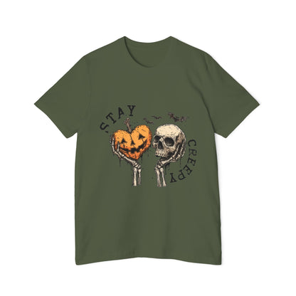 Stay Creepy Halloween T-Shirt – Pumpkin Heart & Skull Graphic by Merchievo (photo 25 of 42)