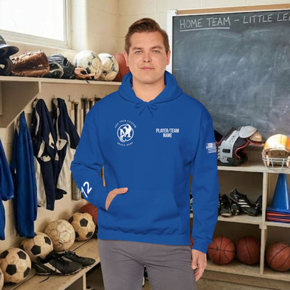 Custom Team Adult Pull Over Hoodie – Right Chest Logo & Name