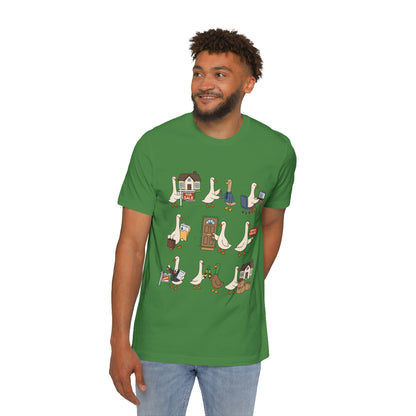 Goose Life Graphic T-Shirt — Cute Goose Occupations Illustration by Merchievo (photo 7 of 84)