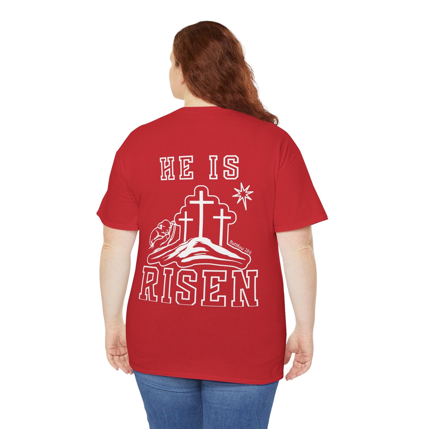 He Is Risen T-Shirt — Minimalist Christian Apparel