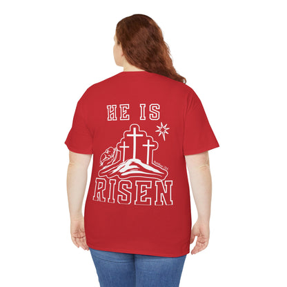 He Is Risen T-Shirt — Minimalist Christian Apparel
