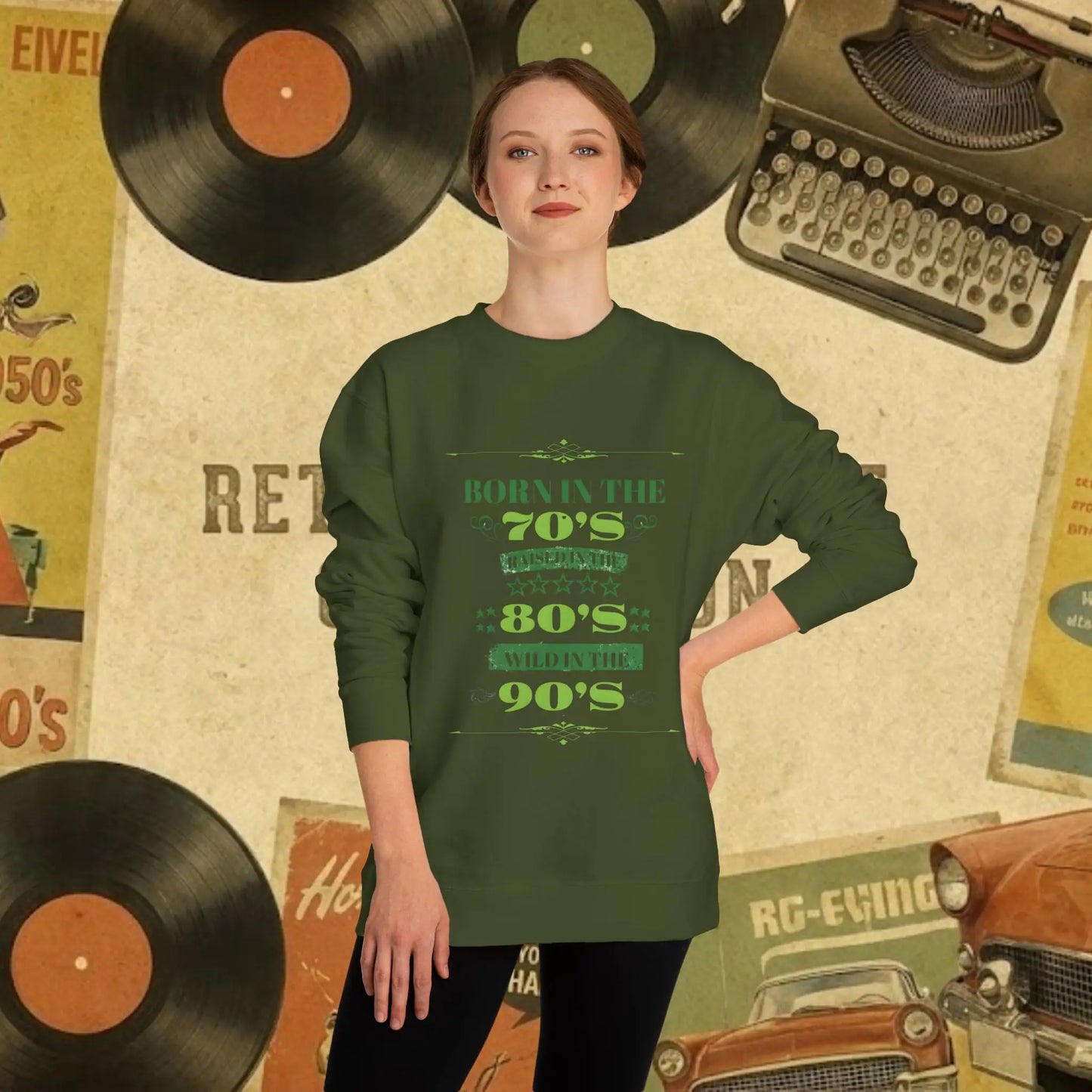 70s Born 80s Raised Survivor Sweatshirt | Retro Nostalgia
