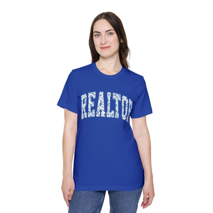 Realtor Floral Arch T‑Shirt — Blue Floral REALTOR Tee for Real Estate Agents by Merchievo (photo 16 of 24)