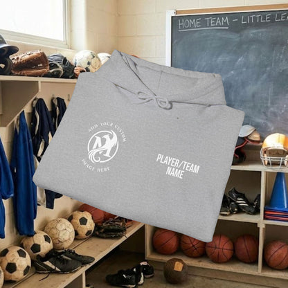 Custom Team Adult Pull Over Hoodie – Right Chest Logo & Name