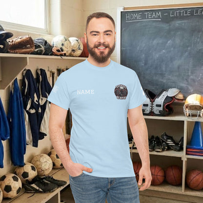 Custom Team Adult T-Shirt – Left Chest Team Logo & Name (DryBlend)