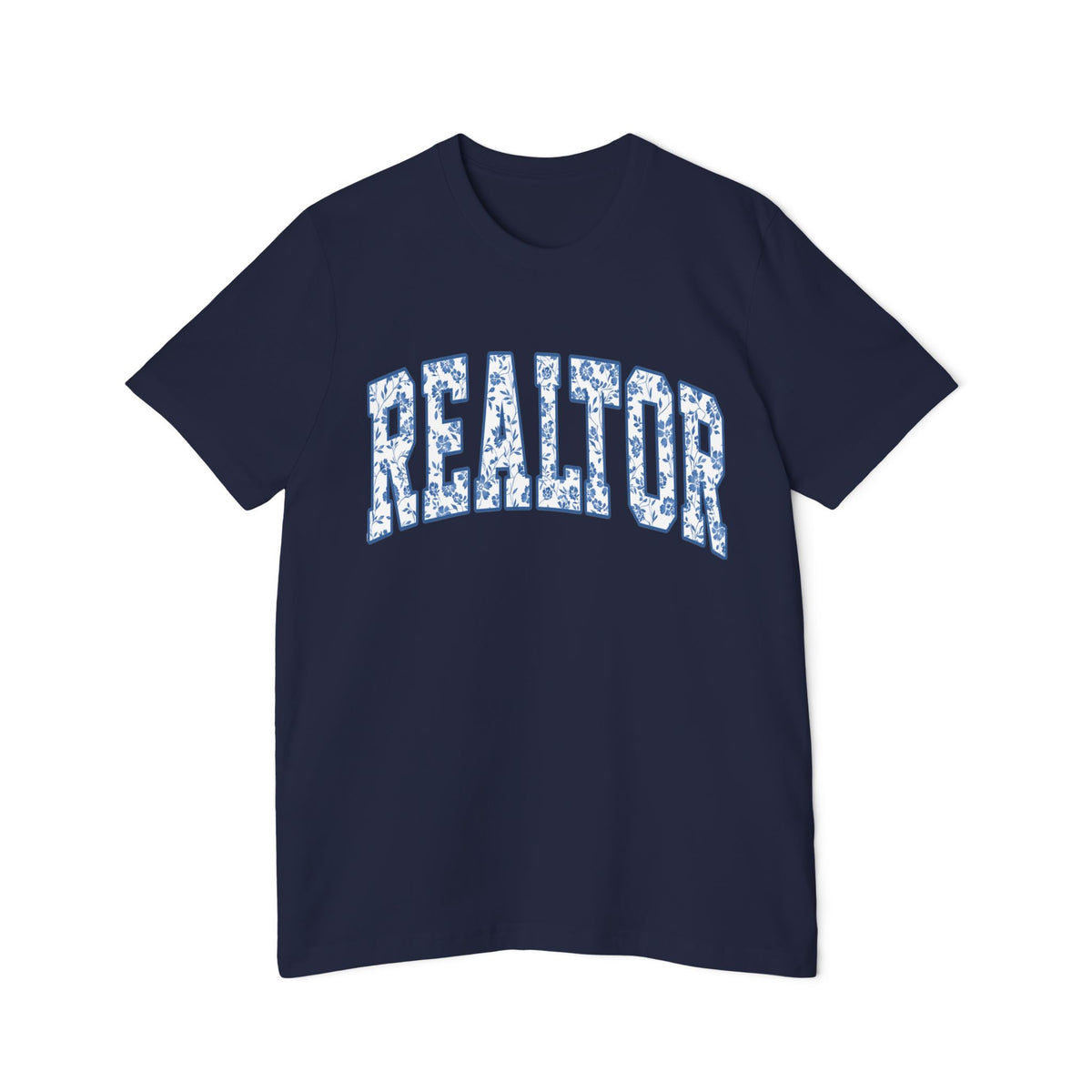 Realtor Floral Arch T‑Shirt — Blue Floral REALTOR Tee for Real Estate Agents by Merchievo (photo 23 of 24)