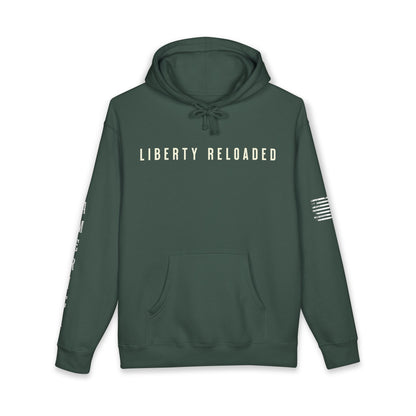 Liberty Reloaded Patriotic American flag graphic hoodie by Merchievo (photo 4 of 5)