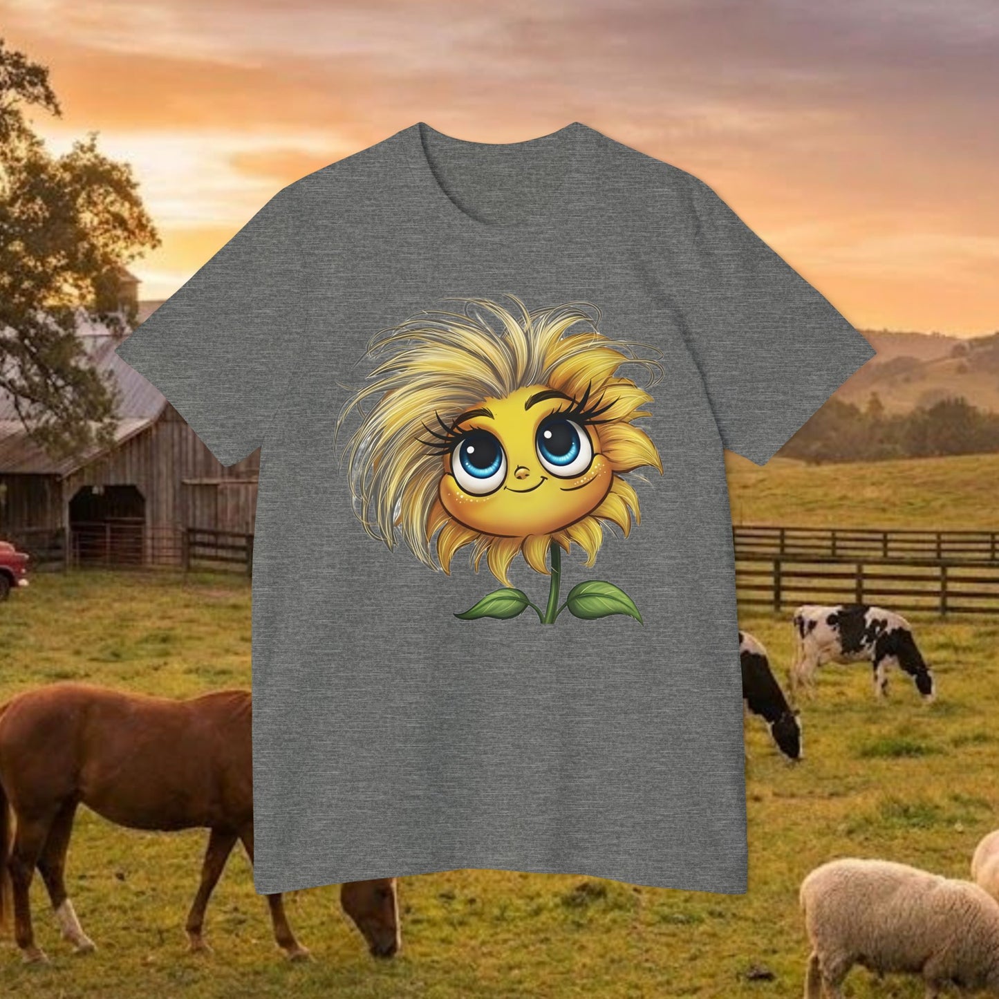 Little Miss Sunny Sass Sunflower Tee