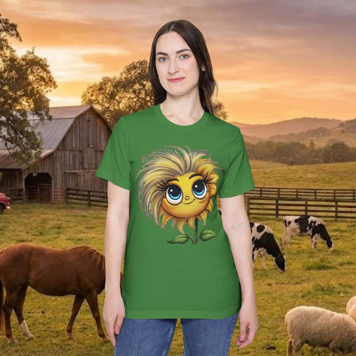 Little Miss Sunny Sass Sunflower Tee