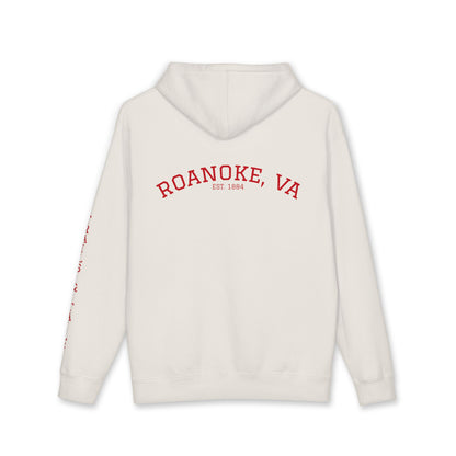 Roanoke "Trails & Tails" Premium Heavyweight Hoodie — Sunset Bear Edition