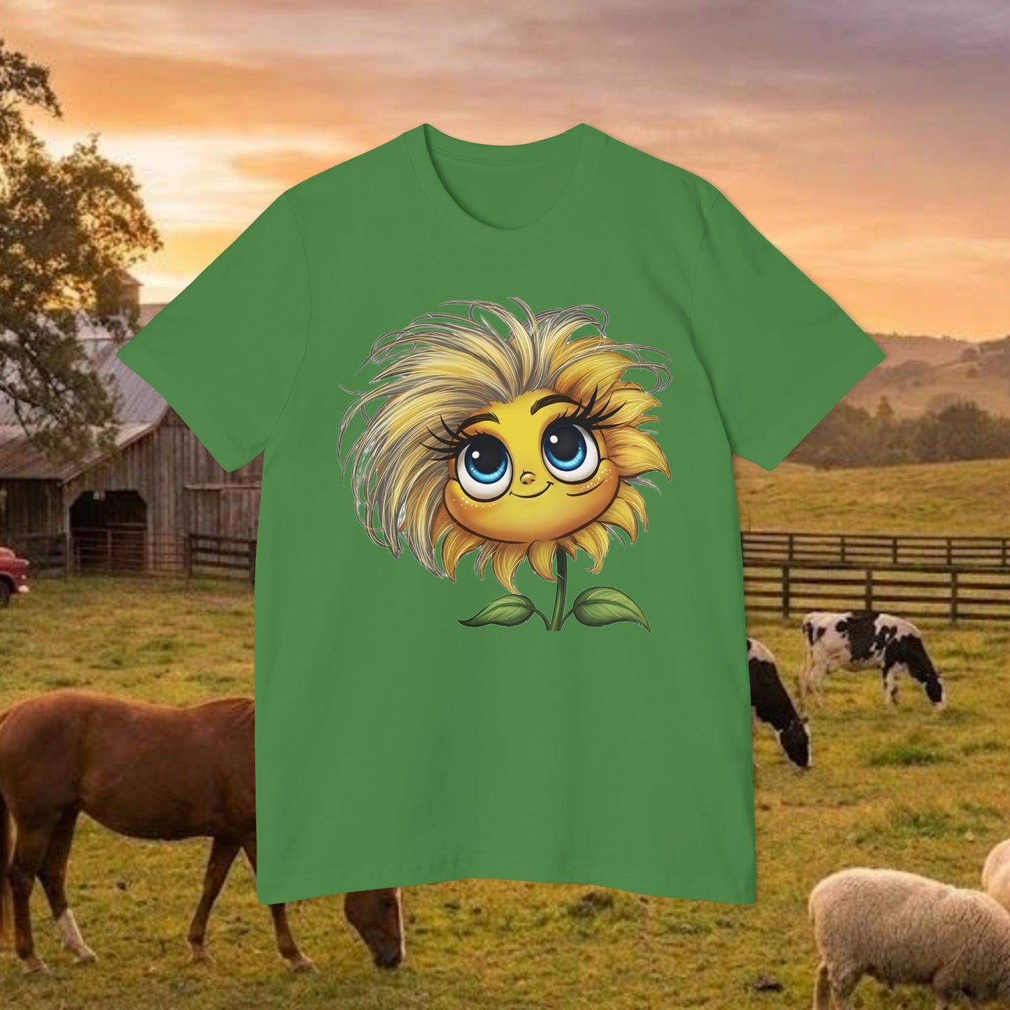Little Miss Sunny Sass Sunflower Tee
