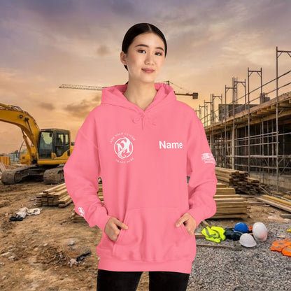 Custom Workwear Pull Over Hoodie – Right Chest Logo & Name (Gildan Heavy Blend)