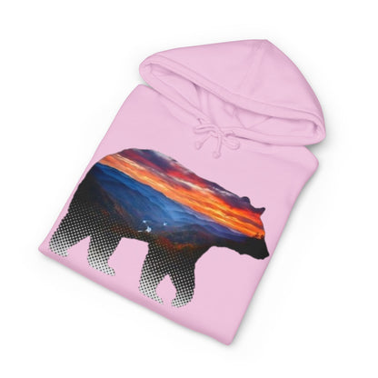 Roanoke "Trails & Tails" Premium Heavyweight Hoodie — Sunset Bear Edition
