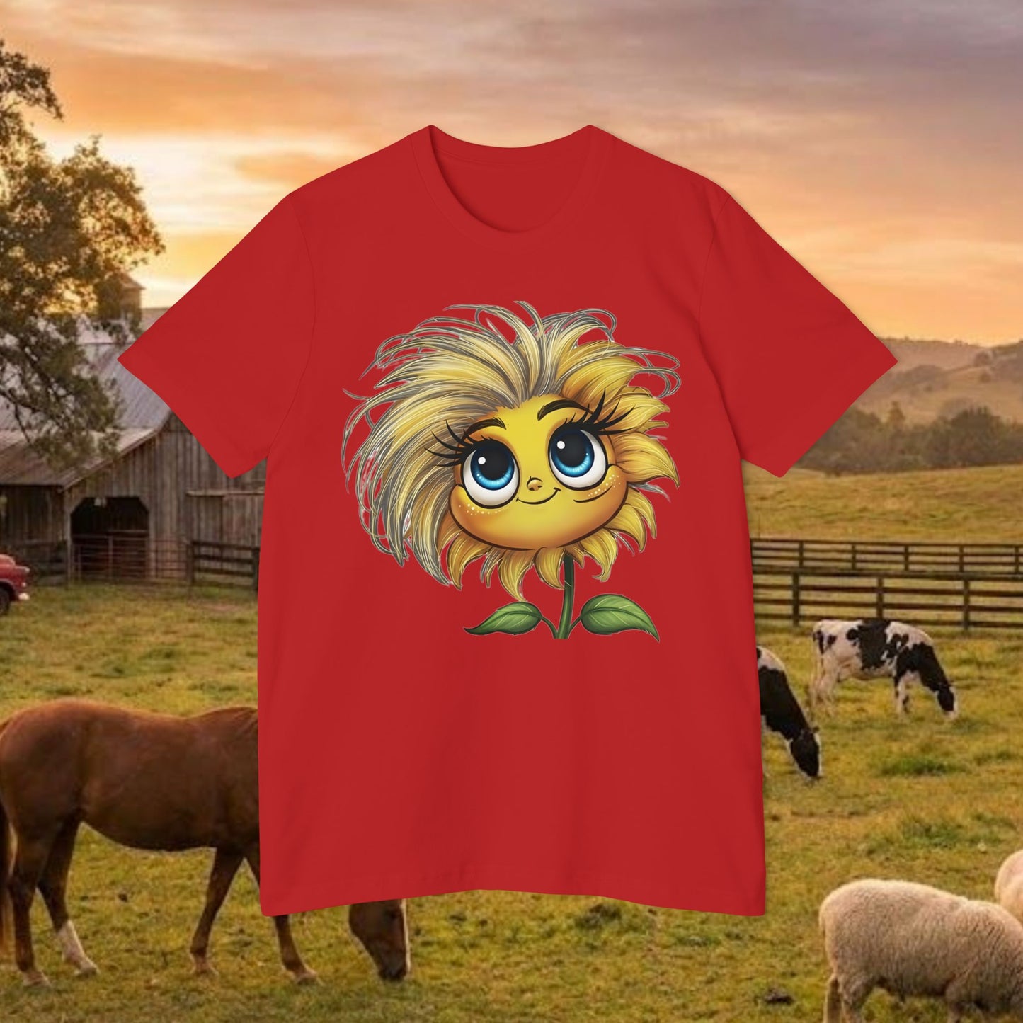 Little Miss Sunny Sass Sunflower Tee