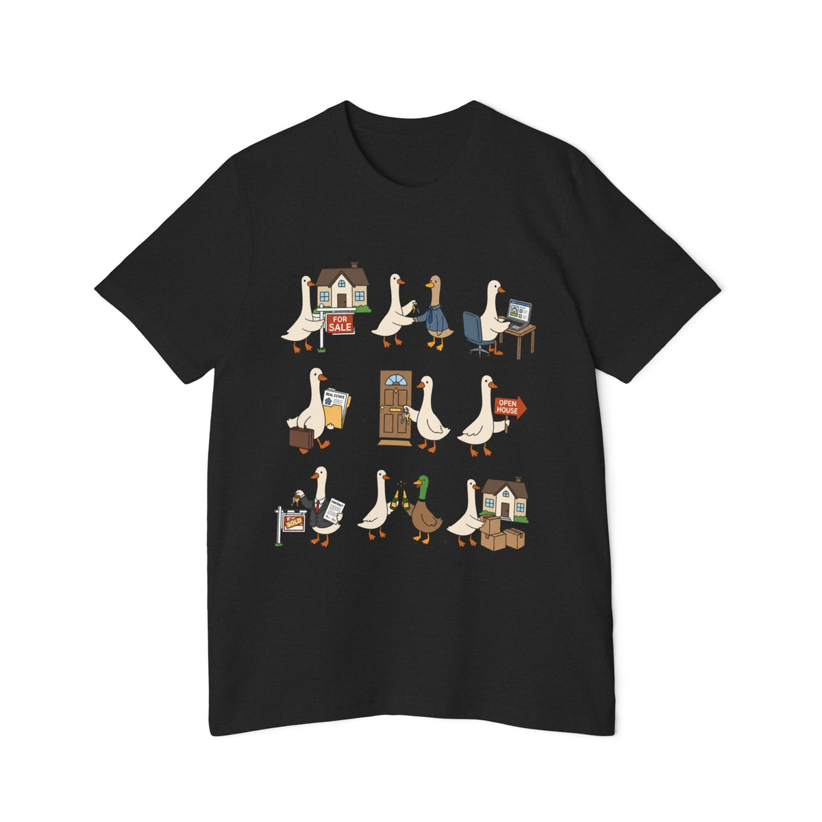 Goose Life Graphic T-Shirt — Cute Goose Occupations Illustration by Merchievo (photo 33 of 84)