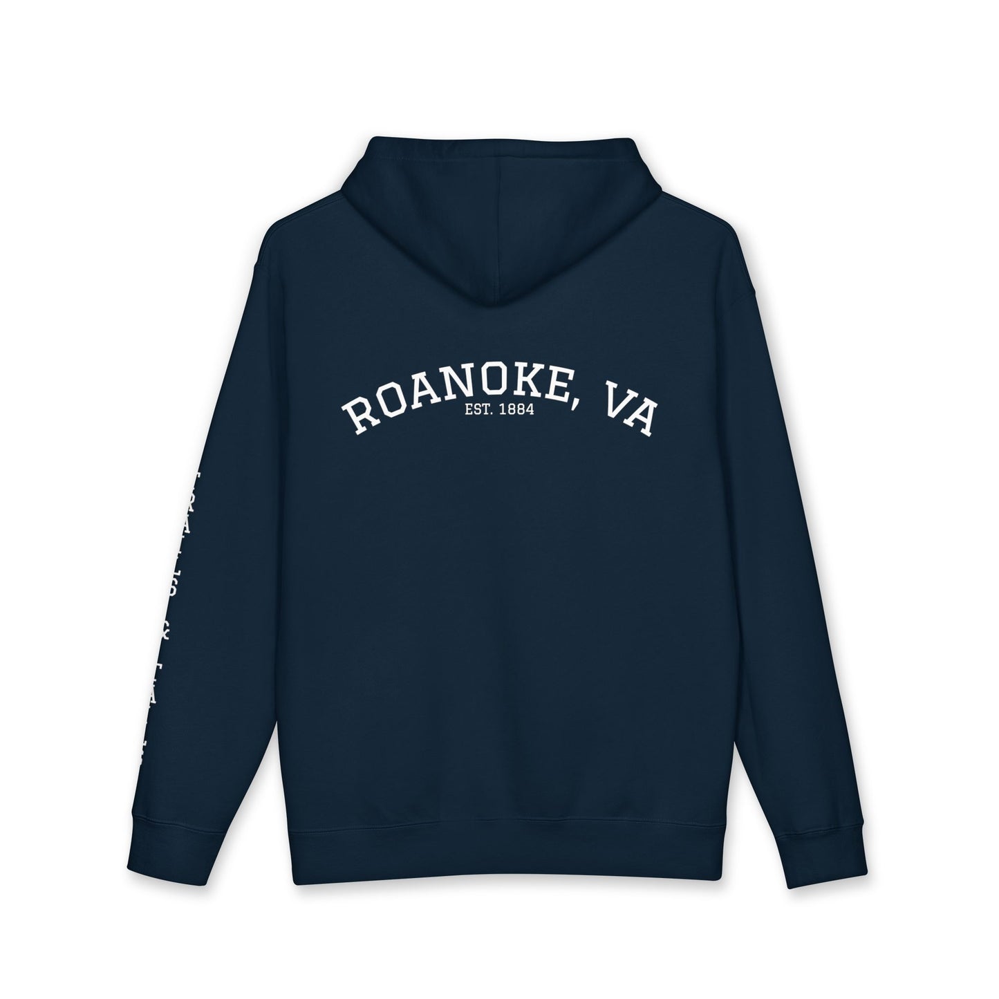 Roanoke "Trails & Tails" Premium Heavyweight Hoodie — Sunset Bear Edition