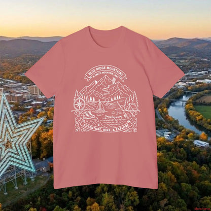 Adventure Mountain T-Shirt — Explore Hike & Sail Graphic Tee T-Shirt