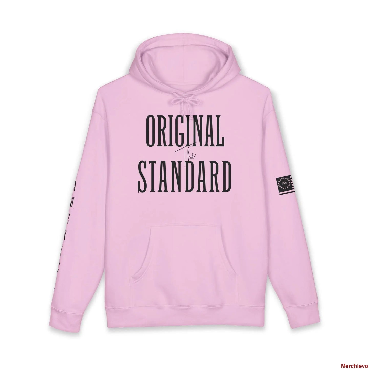 Betsy Ross 1776 ’The Original Standard’ Dark Hoodie XS / Light Pink Hoodie