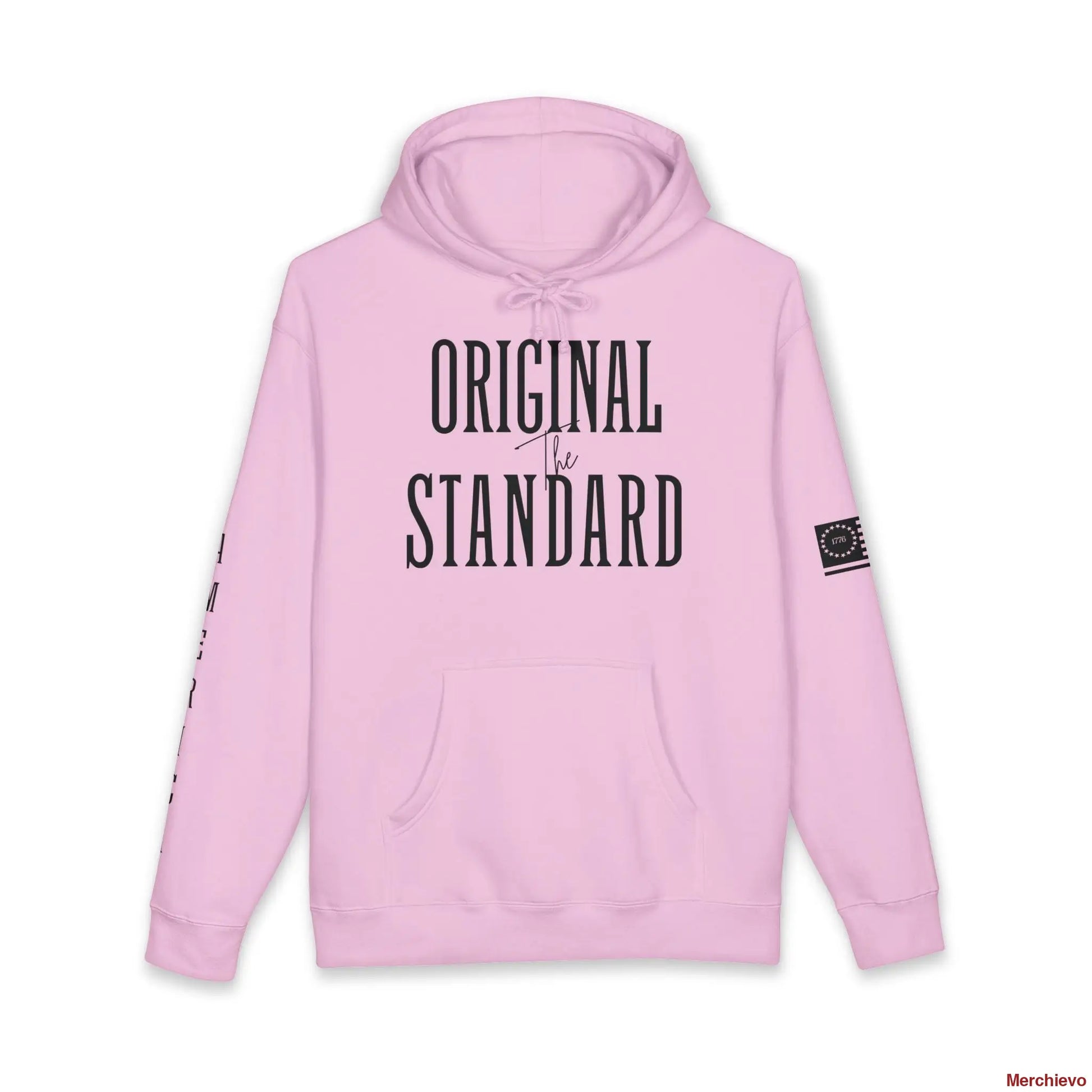 Betsy Ross 1776 ’The Original Standard’ Dark Hoodie XS / Light Pink Hoodie