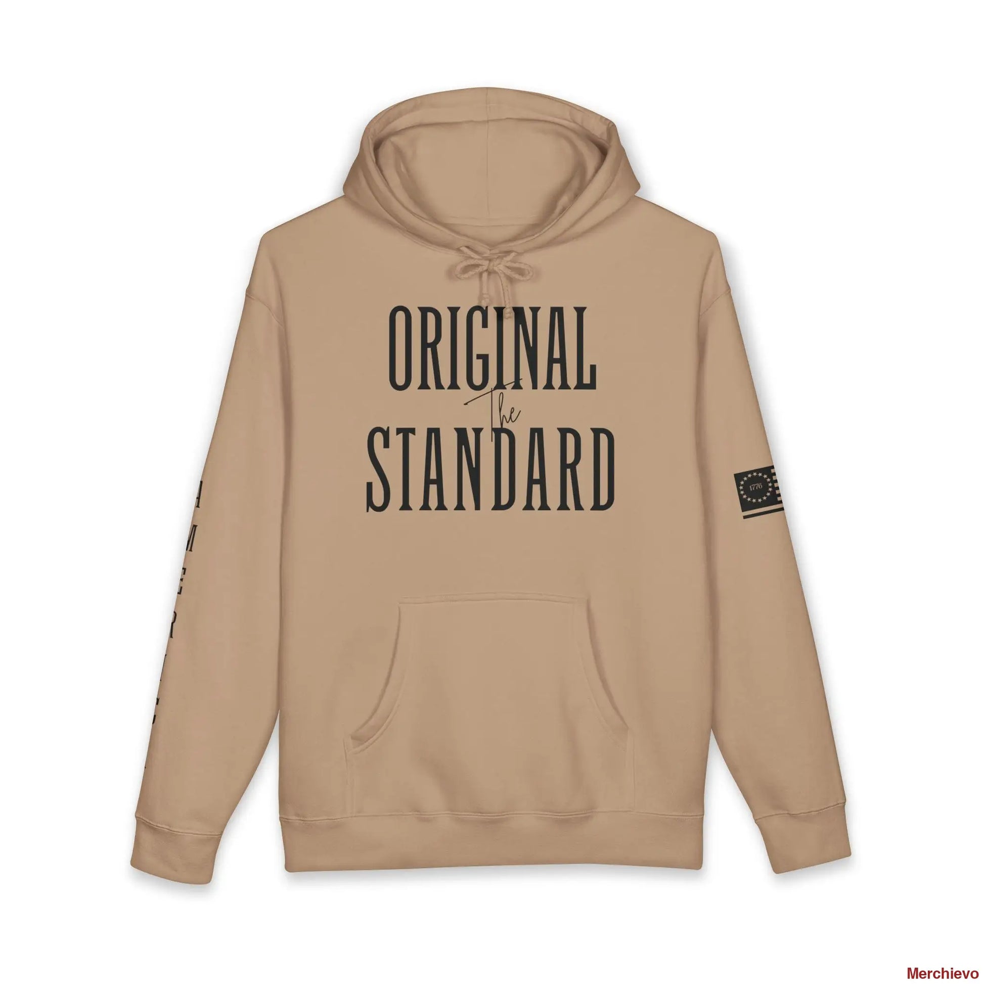 Betsy Ross 1776 ’The Original Standard’ Dark Hoodie XS / Sandstone Hoodie