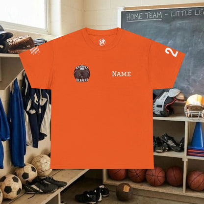 Custom Team Adult T-Shirt – Right Chest Team Logo & Name (DryBlend)