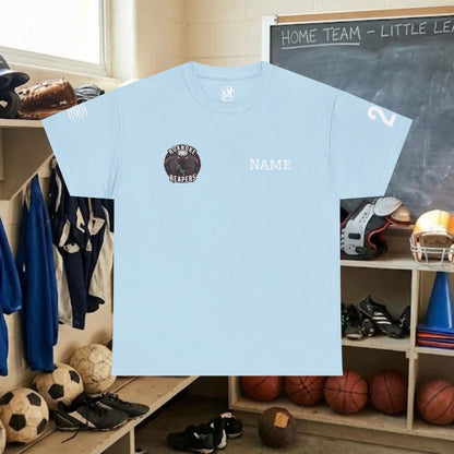 Custom Team Adult T-Shirt – Right Chest Team Logo & Name (DryBlend)