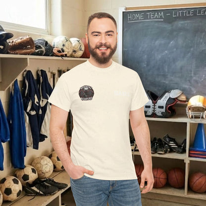 Custom Team Adult T-Shirt – Right Chest Team Logo & Name (DryBlend)