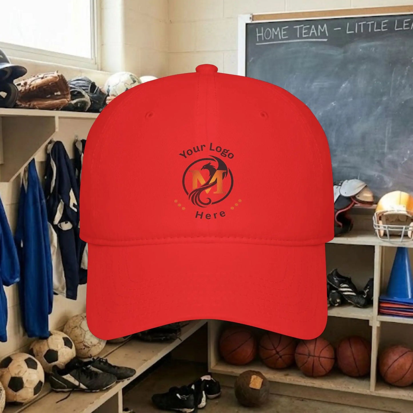 Custom Team Logo Baseball Cap – Low Profile Relaxed Fit – Youth & Adult