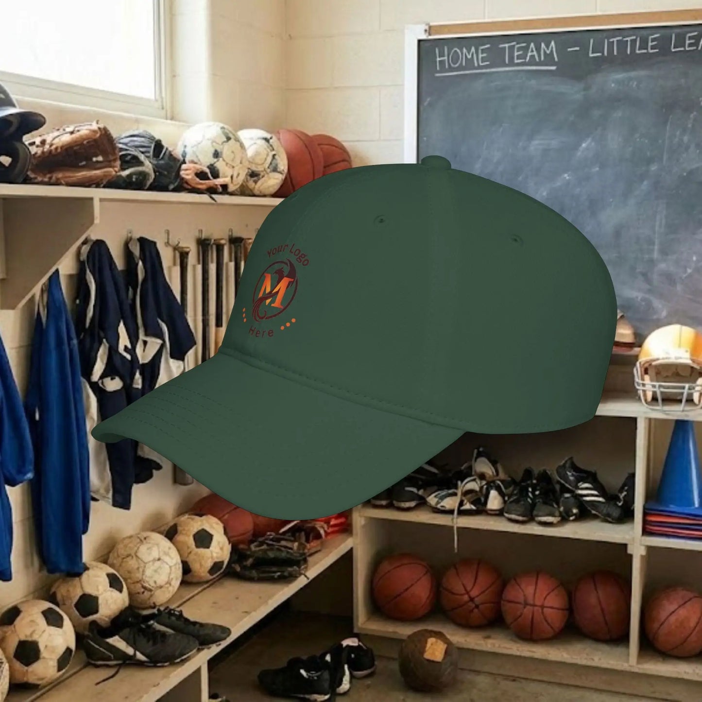 Custom Team Logo Baseball Cap – Low Profile Relaxed Fit – Youth & Adult