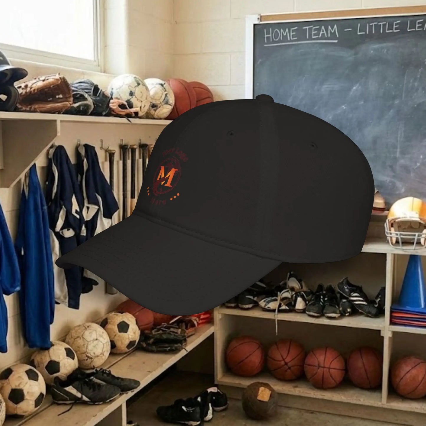 Custom Team Logo Baseball Cap – Low Profile Relaxed Fit – Youth & Adult