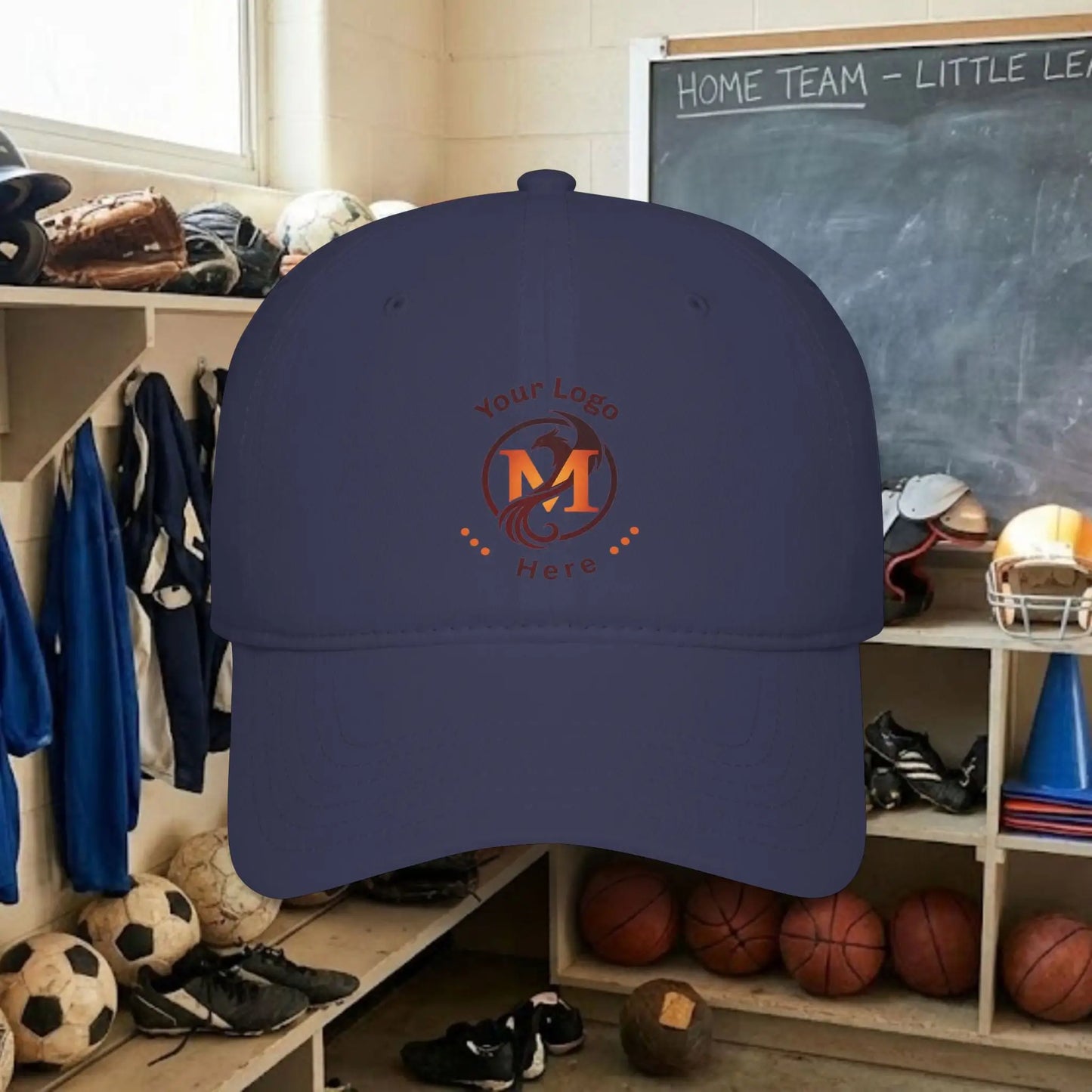 Custom Team Logo Baseball Cap – Low Profile Relaxed Fit – Youth & Adult