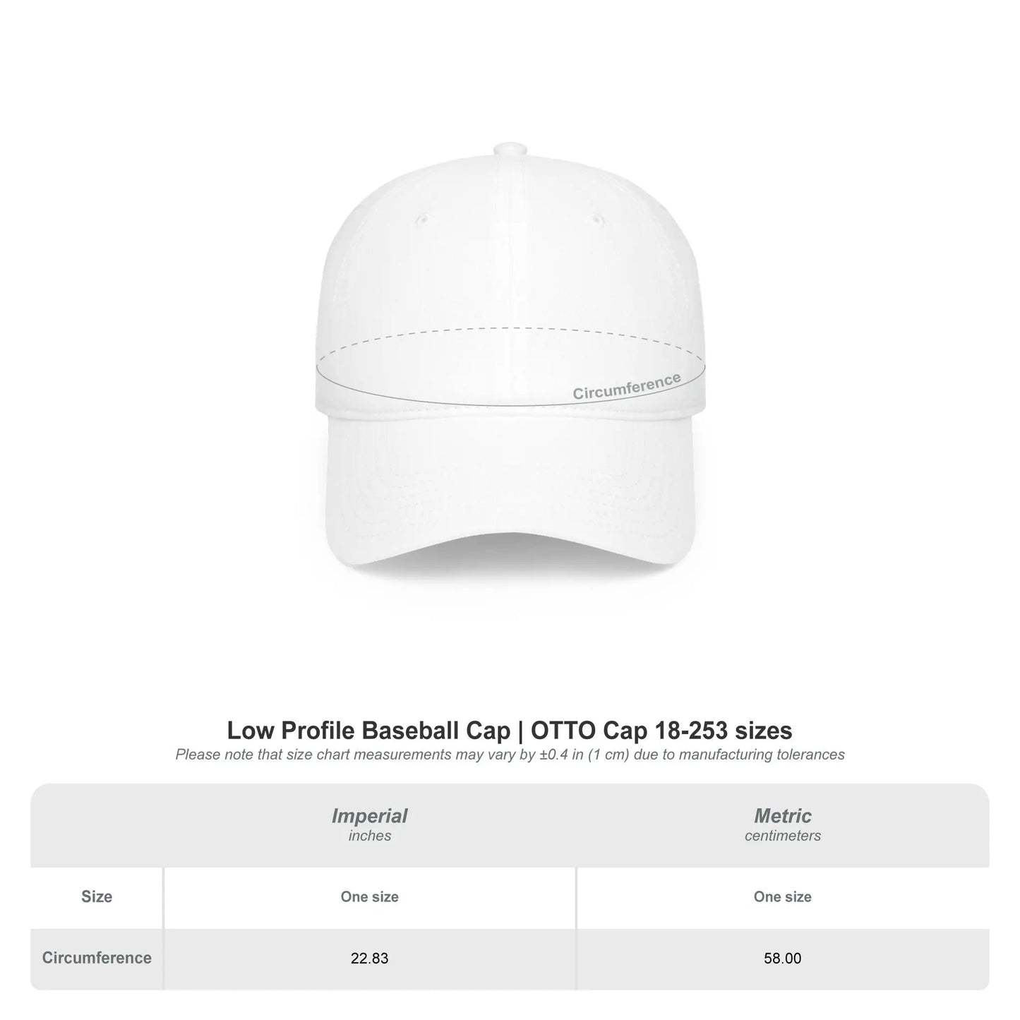 Custom Team Logo Baseball Cap – Low Profile Relaxed Fit – Youth & Adult