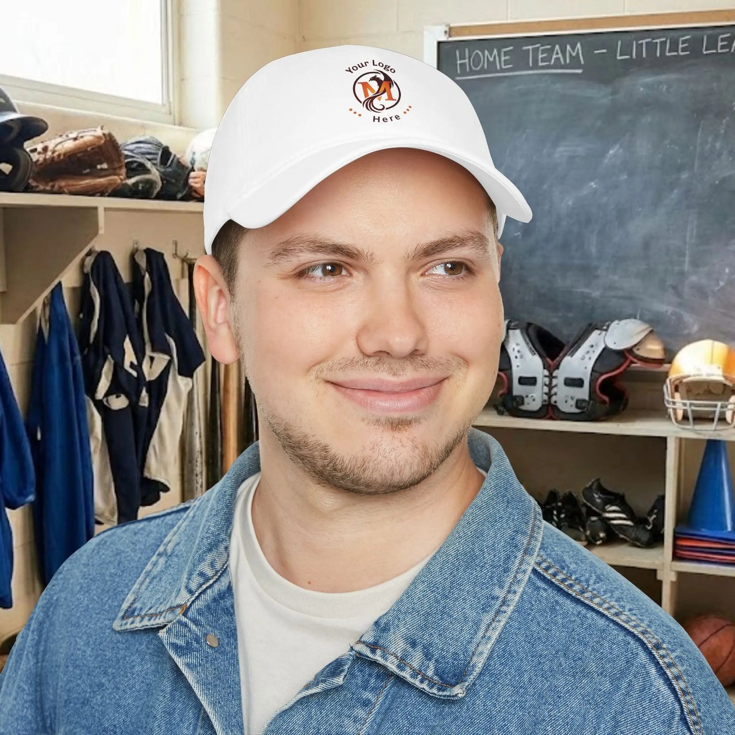 Custom Team Logo Baseball Cap – Low Profile Relaxed Fit – Youth & Adult