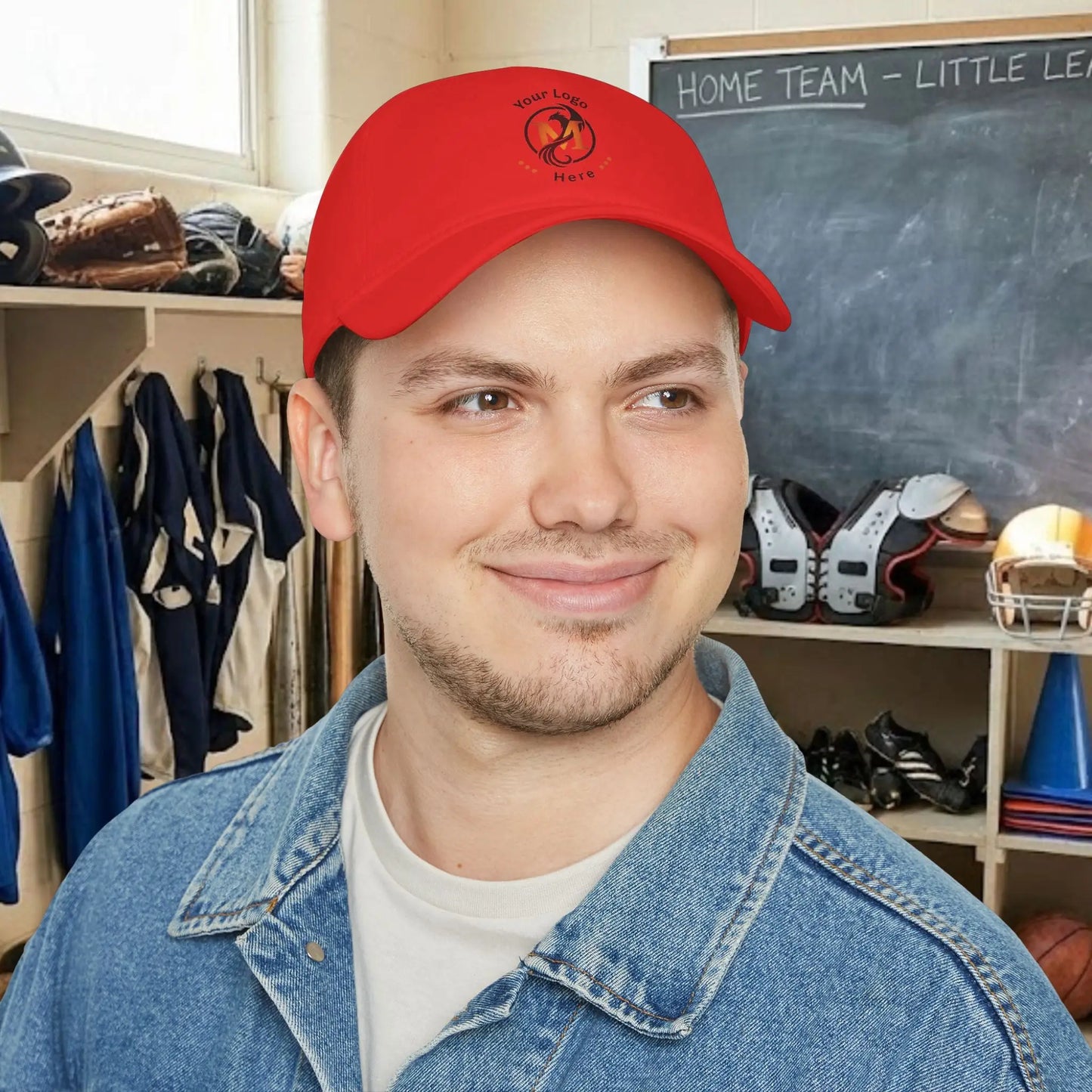 Custom Team Logo Baseball Cap – Low Profile Relaxed Fit – Youth & Adult