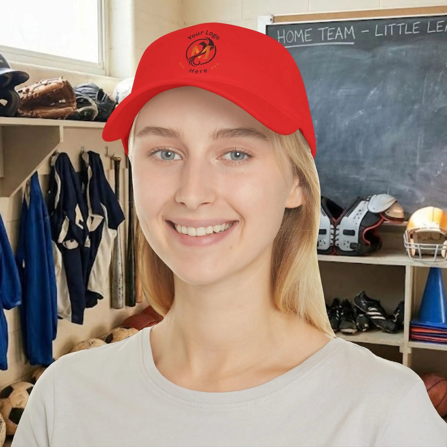 Custom Team Logo Baseball Cap – Low Profile Relaxed Fit – Youth & Adult