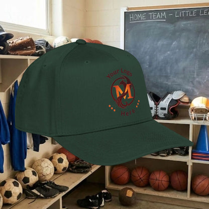 Custom Team Logo Baseball Cap – Mid Profile Snapback Fit – Youth & Adult